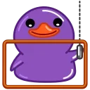 Эмодзи Duck Purple 🖤