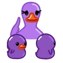Duck Purple emoji 🎠