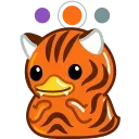 Duck Purple emoji 🐯