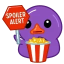 Duck Purple emoji 🍿