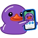 Duck Purple emoji 📱