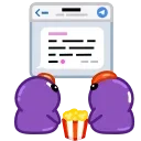 Duck Purple emoji 💬