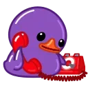 Duck Purple emoji ☎️