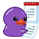 Duck Purple emoji 📅