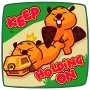 Duelist King Beaver King emoji 🤜
