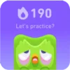 Емодзі телеграм Duolingo going wild 💀