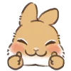 Telegram emoji Dwarf Bunny