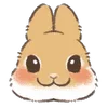 Dwarf Bunny emoji 🐰