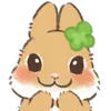 Dwarf Bunny emoji 🍀