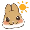 Dwarf Bunny emoji ☀️