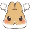 Dwarf Bunny emoji 😤