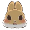 Dwarf Bunny emoji 😶