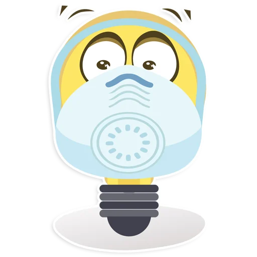 Лампочка emoji 😷