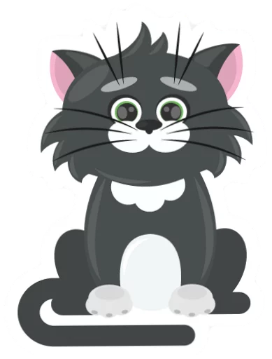 Стікер Telegram «Dark Cat» 😀