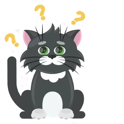 Dark Cat emoji 😥