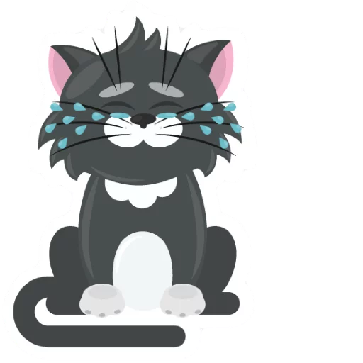 Dark Cat emoji 😭