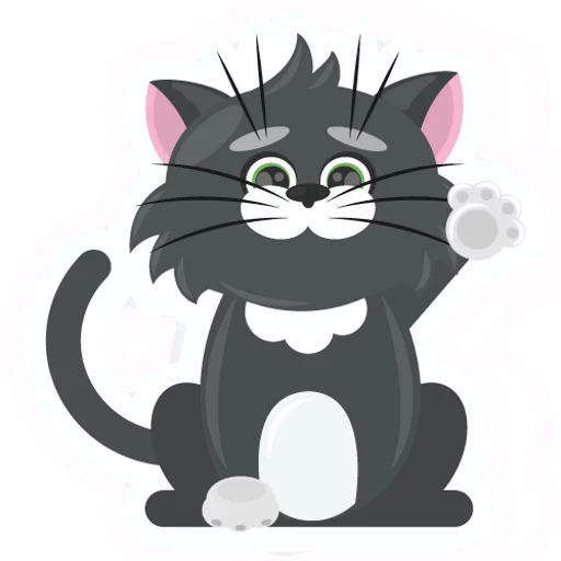 Dark Cat emoji 😗