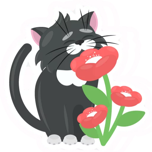 Dark Cat emoji 😍