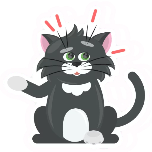 Dark Cat emoji 😪