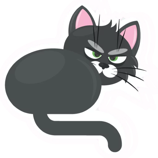 Dark Cat emoji 😟