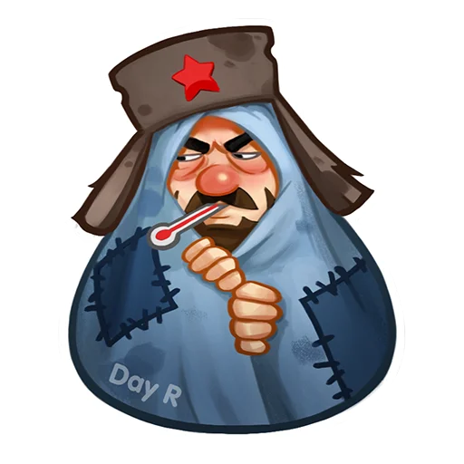 Telegram stiker «Day R survival rus» 😷