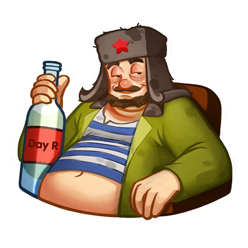 Telegram stiker «Day R survival rus» 😌