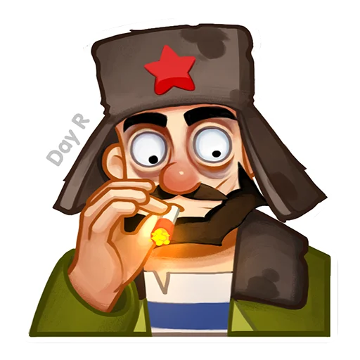 Telegram stiker «Day R survival rus» 🤐