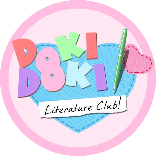 Стикеры телеграм Doki Doki Literature Club!