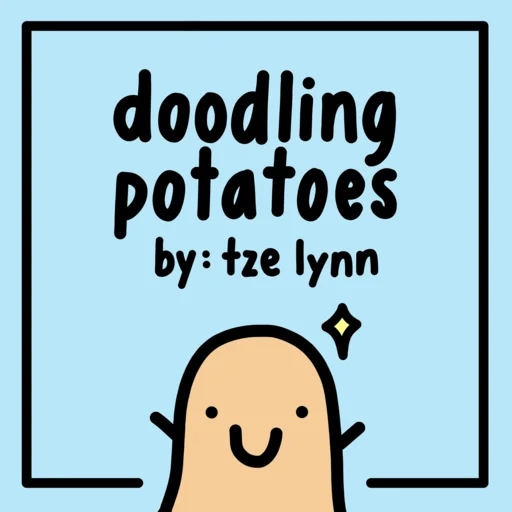 Стикер Telegram «doodlingpotatoes 🥔» ✏️