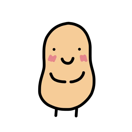 Telegram stiker «doodlingpotatoes 🥔» ☺️