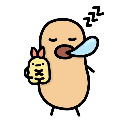 doodlingpotatoes 🥔 emoji 😴