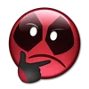 Telegram emoji «Deadpool» 🤔