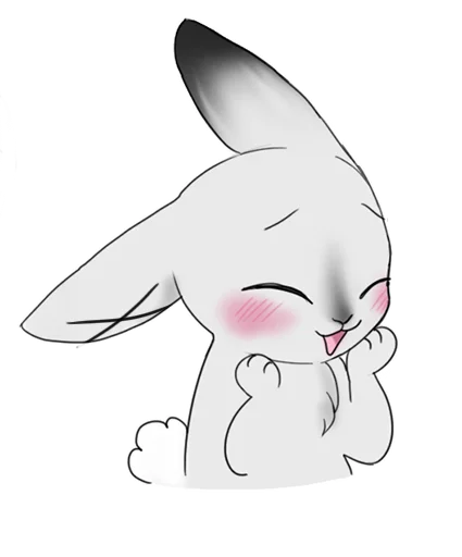 weird bunny emoji 🥰