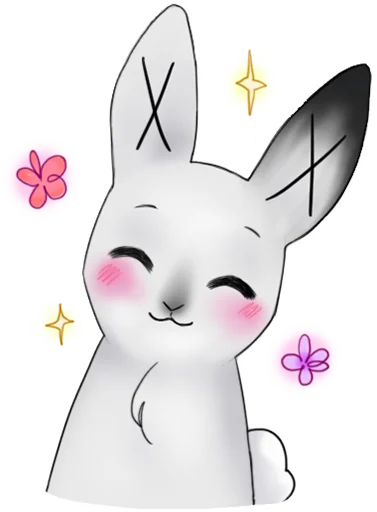 weird bunny emoji 😁