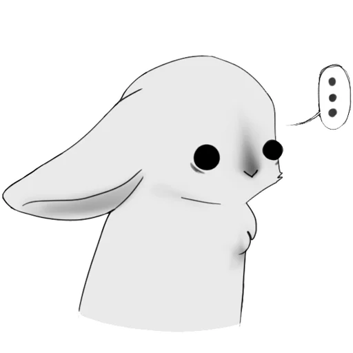 weird bunny emoji 😶