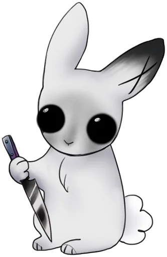 weird bunny emoji 👺