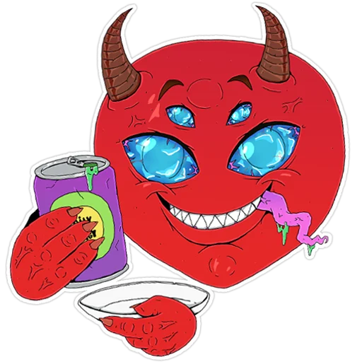Telegram stikerlari демон саня