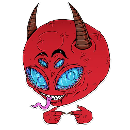 Telegram Sticker «демон саня » 👉