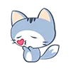 Емодзі Telegram «meow» 😘