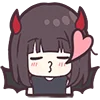 Devilish Menhera-chan emoji 😘