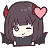 Devilish Menhera-chan emoji 😉