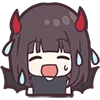 Devilish Menhera-chan emoji 😣