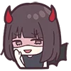 Devilish Menhera-chan emoji 😈