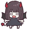 Devilish Menhera-chan emoji 😏