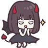 Devilish Menhera-chan emoji 🤭
