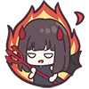 Devilish Menhera-chan emoji 👿