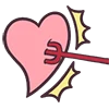 Telegram emoji «Devilish Menhera-chan» 💘