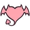 Devilish Menhera-chan emoji 🖤