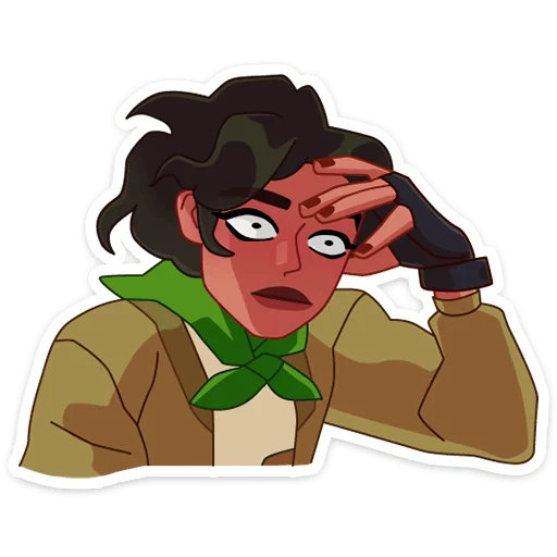 Telegram Sticker «Диана Бонс» 😨