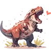 Емодзі телеграм Динозавры